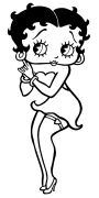 Betty Boop Onlayn Rəngləmə